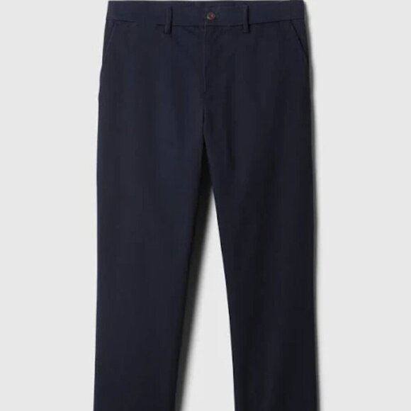 GAP Men’s Essential Khaki Slim Fit Pants Navy Blue Size 31x32 GapFlex - Picture 2 of 8